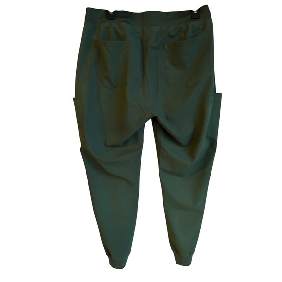 Mandala Women Scrub Pants Cargo Jogger Green Elastic Waist Drawstring Size large - Picture 6 of 8